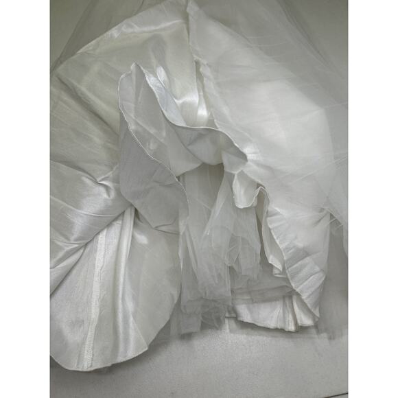 Bardot Juniors Girls Size 8 White Tulle 1st Communion, Flower Girl Dress - Picture 6 of 6